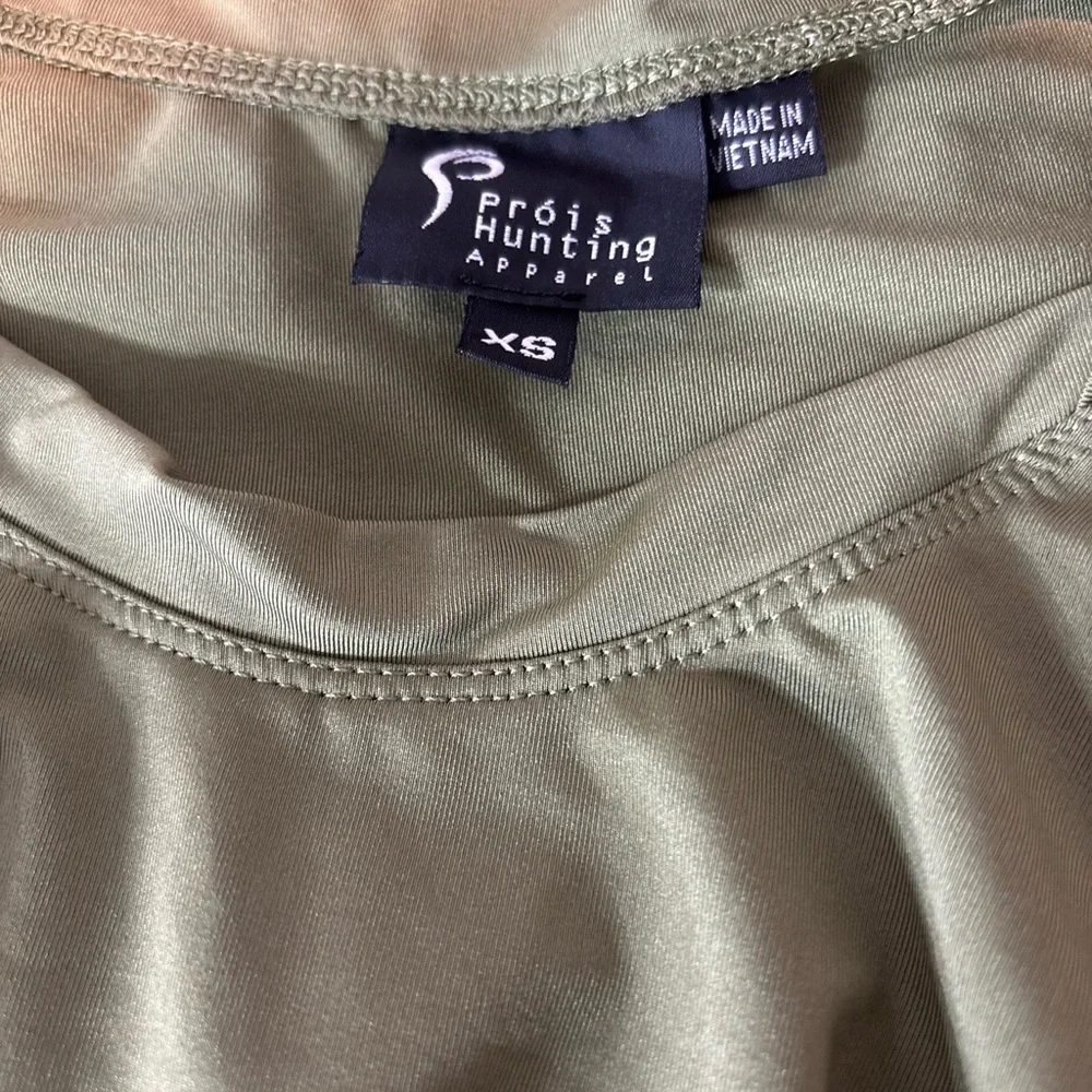 Prois Hunting Apparel Olive Green Short Sleeve Tee Outdoor Shirt Women's Top XS - Picture 5 of 5